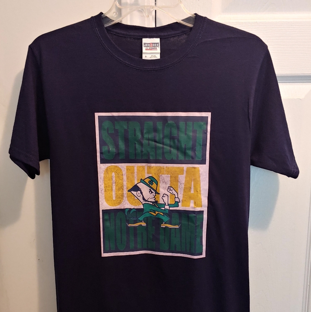 Notre Dame Fighting Irish Laminated Blue T-shirt